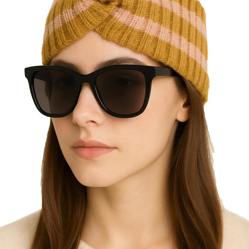 Aritzia Main Character Women's O/S Brown Pink Striped Cross Knitted Headband